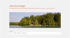 Desktop Screenshot of lakeanncottage.com