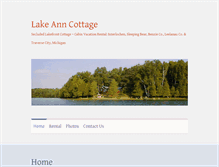 Tablet Screenshot of lakeanncottage.com